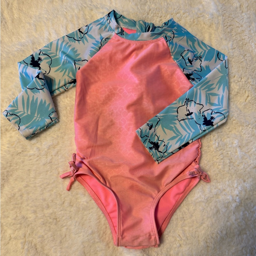 Cat & Jack long sleeved one piece bathing suit 3T
